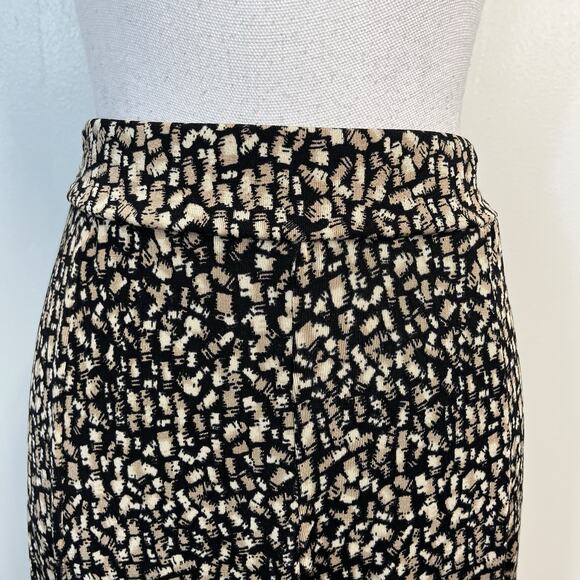 Coldwater Creek Womens Skirt Small Black Brown Slinky Stretch Long Modest A Line - Picture 3 of 8